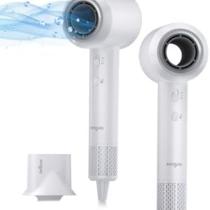 1500W Ionic Hair Dryer, 110,000RPM, Low Noise, Magnetic Nozzle