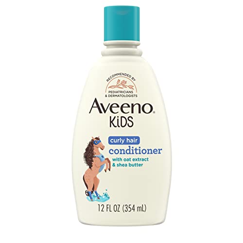 Aveeno Kids Hydrating Curly Hair Conditioner with Oat & Shea Butter, 12 fl oz