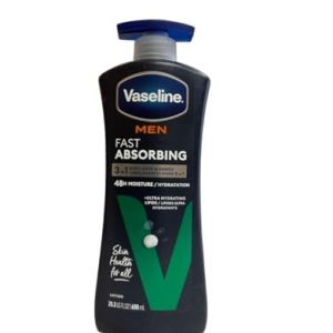 Vaseline Men Healing Moisture Lotion, Fast Absorbing, 20.3 oz