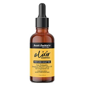 Aunt Jackie's Saw Palmetto & Jamaican Black Castor Scalp and Hair Oil 2 oz