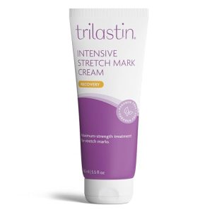 TriLASTIN-SR 5.5 oz Stretch Mark Cream for Pregnancy Scar Treatment with Cocoa Butter Hypoallergenic