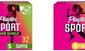 Playtex Sport Tampons, Super/Super Plus, Unscented, 68 Count