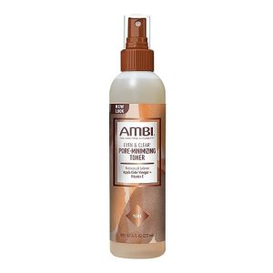Ambi Even & Clear Clarifying Toner, 8 oz for Intense Skin Clarity