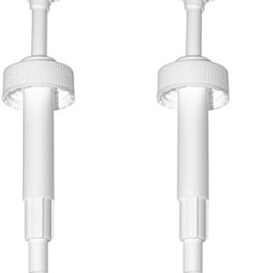 Gallon Pump Dispenser for Plastic/Glass Bottles - Leak Proof, Non-BPA (2 Pack)