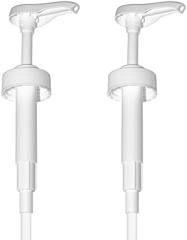 Gallon Pump Dispenser for Plastic/Glass Bottles - Leak Proof, Non-BPA (2 Pack)