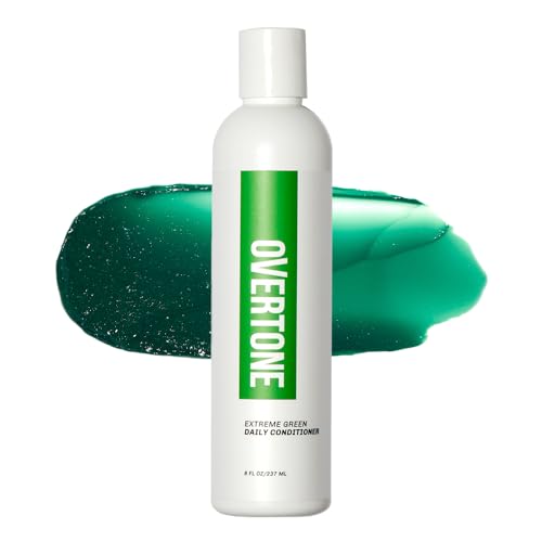 Overtone Extreme Green Daily Conditioner 8 oz Vegan Cruelty-Free Color Refreshing