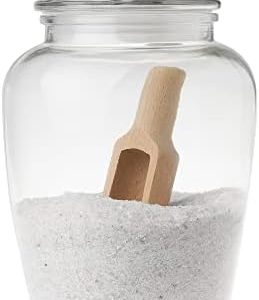 Airtight Glass Jar with Scoop, 74 oz Multi-Use Container