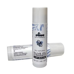 Olive Oil, Beeswax & Mango Butter Lip Balm, 0.5 oz - Moisturizes Dry Lips
