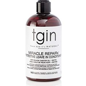 Tgin Miracle RepaiRx Leave-In Conditioner for Natural Hair, Biotin & Black Castor Oil