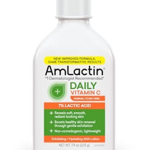 AmLactin Daily Vitamin C Lotion - 7.9 oz Exfoliating Moisturizer with 7% Lactic Acid