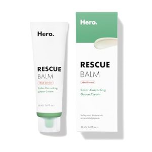 Hero Cosmetics Rescue Balm + Red Correct: Vegan Post-Blemish Cream, 0.50 fl oz