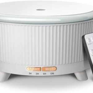 500ML Ultrasonic Essential Oil Diffuser with Remote, 7 LED Lights, Auto Shut-Off