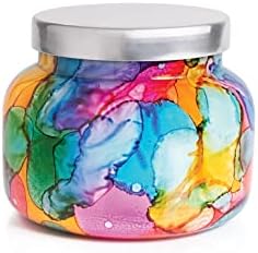 Capri Blue Volcano Candle - Rainbow Glass Jar, Tropical Fruits & Citrus (19 Oz)