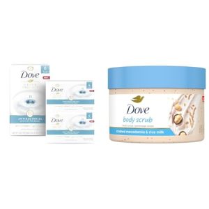 Dove Antibacterial Beauty Bar 14-Pack & Macadamia Scrub