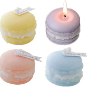 4-Pack Macaron Scented Candles ? Cute Aromatherapy Gift