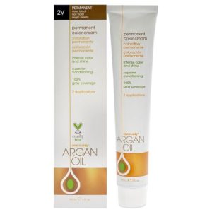 One N' Only Argan Oil Permanent Hair Color 2V Violet Black (3 oz)