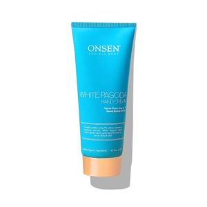 Onsen Japanese Anti-Aging Hand Cream with Pagoda Flower, Wasabi, Hyaluronic Acid & Shea Butter (4.5 Oz)