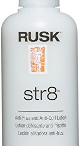 RUSK Str8 Anti-Frizz & Anti-Curl Lotion, 6 Oz, Light & Greaseless