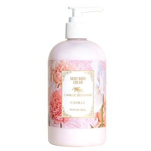 Camille Beckman Silky Body Cream, Vegan Daily Moisturizer for All Skin Types, 13 oz