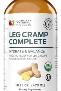 Organic Amish Muscle Relief Leg Cramp Remedy 16oz for Fast Soothing Relief