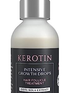 Kerotin Hair Growth Serum with Castor Oil for Women, DHT Blocker, Natural, USA