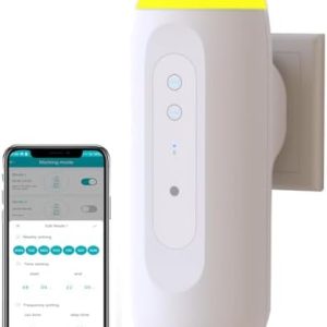 Bluetooth Plug-In Diffuser with Night Light, 1000 Sq Ft, Waterless, White