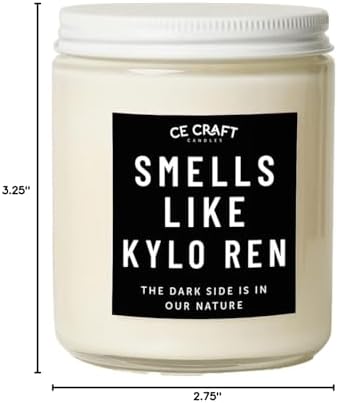 CE Craft Kylo Ren Mahogany Teakwood Candle - 8 oz Gift for Her - Image 6