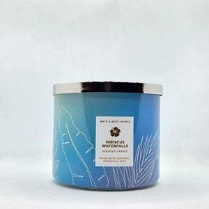 Hibiscus Waterfalls 3-Wick Candle with Essential Oils - 14.5 oz, Spring 2022