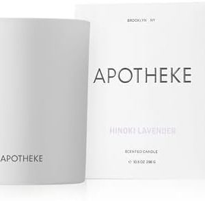 Apotheke Hinoki Lavender Luxury Aromatherapy Candle - Soy Wax Blend