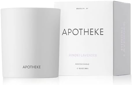 Apotheke Hinoki Lavender Luxury Aromatherapy Candle - Soy Wax Blend