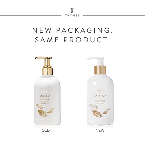 Thymes Goldleaf Hand Lotion Pump 8.25 Fl Oz Restorative Hydration - Image 2