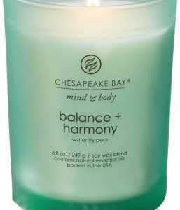 Chesapeake Bay Harmony Water Lily Pear Candle 50-Hour Burn Soy Wax Blend