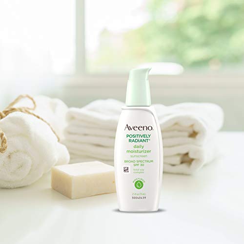 Aveeno Positively Radiant Daily Moisturizer SPF 30 Oil-Free 2.5 fl. oz - Image 7
