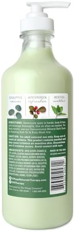 Village Naturals Therapy Eucalyptus Mint Muscle Lotion, 16 fl oz, Pack of 3 - Image 2