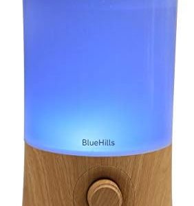 BlueHills 2000 ML XL Essential Oil Diffuser - 40 Hour Humidifier, Wood Grain
