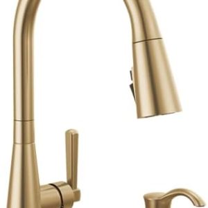 Delta Boyd Kitchen Faucet with Soap Dispenser, Gold
