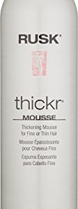 RUSK Thickening Mousse for Fine Hair 8.8 Oz Adds Volume and Lasting Hold