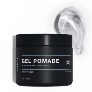 CRVFT Gel Pomade 4oz | High Shine/Medium Hold | Water Based, Scented