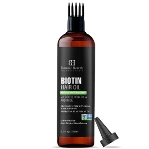 Biotin Hair Oil with Coffee & Argan, 6.7 fl oz