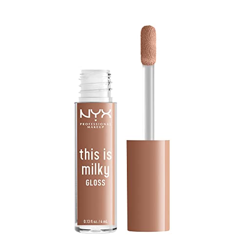 NYX Milky Gloss Vegan Lip Gloss - Cookies & Milk, 12 Hour Hydration - Image 5