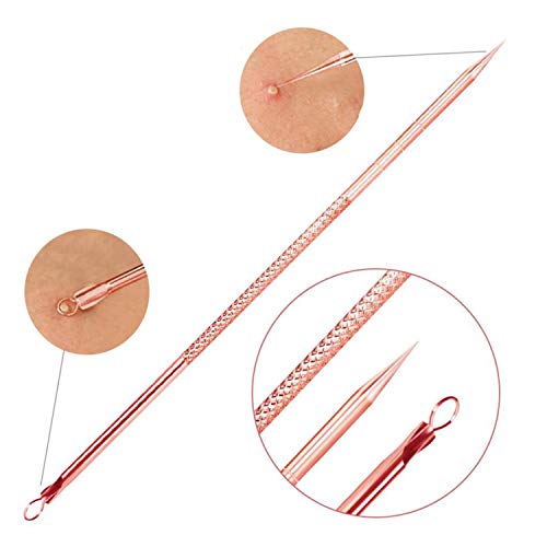 4-Piece Rose Comedone Extractor Kit for Safe Acne Removal with Case - Image 6