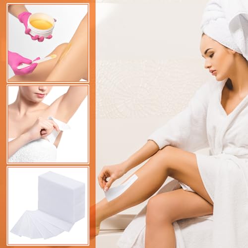 Blulu 400 Non-Woven Wax Strips for All Skin Types, 10x3.8 cm (White) - Image 6