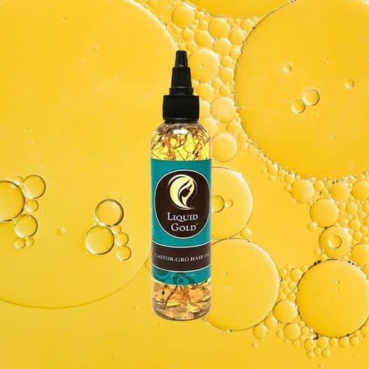 Liquid Gold Castor-Gro Herbal Hair Growth Oil - 4oz for All Hair Types - Image 3