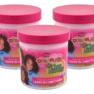 African Pride Dream Kids Olive Leave-In Conditioner, 15 oz (3-Pack)