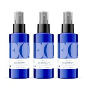 EO Organic French Lavender Deodorant Spray 4 oz 3-Pack Plant-Based Extracts