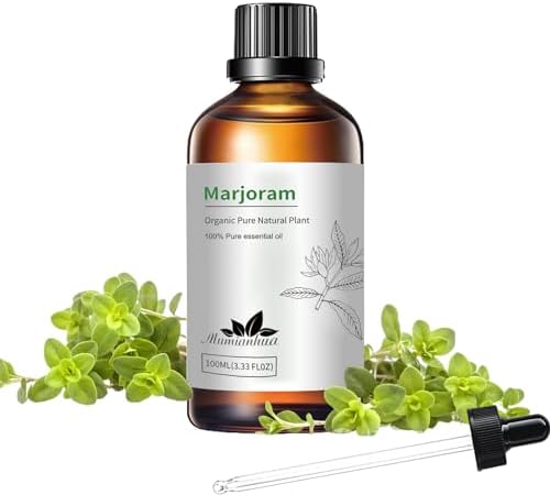 Marjoram Essential Oil 100ml for Diffuser, Massage, Skin