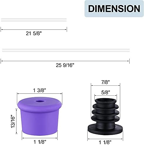 GAGALIFE 47 Inch Soap Dispenser Extension Tube Kit with Check Valve for Topless Refill - Image 4