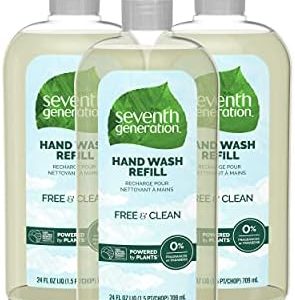 Seventh Generation Unscented Hand Soap Refill, 24 oz, 3-Pack (Packaging Varies)