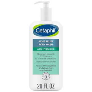Cetaphil Acne Relief Body Wash, 2% Salicylic Acid, 20 oz - Exfoliates & Moisturizes