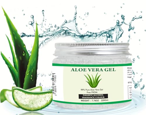 100% Pure Aloe Vera Gel for Moisturizing Face, Skin & Hair (7.76 oz) - Image 4